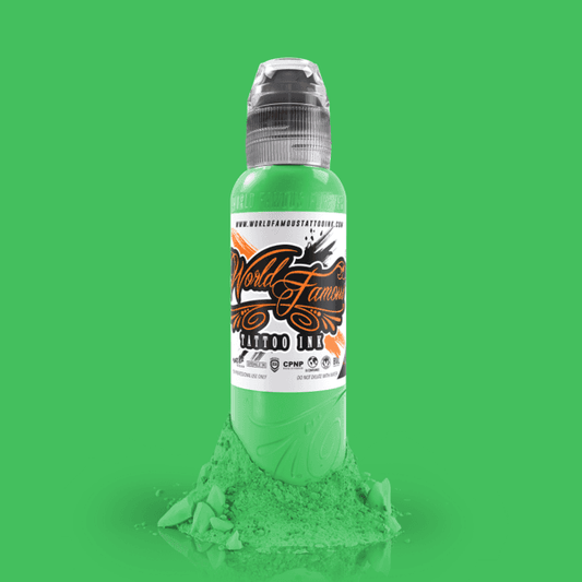 World Famous Ink Mint Green 1oz - Tattoo Everything Supplies