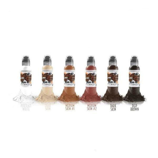 World Famous Tattoo Ink Michele Turco's Colour Portrait Set 30ml - Tattoo Everything Supplies