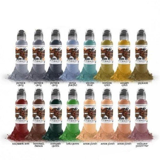 World Famous Tattoo Ink Sarah Miller's Valhalla Portrait Set 30ml - Tattoo Everything Supplies