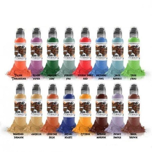 World Famous Tattoo Ink ILya Fom Animal Kingdom Set 30ml - Tattoo Everything Supplies