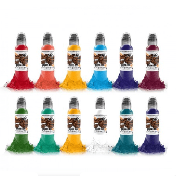Complete Set of 12 World Famous Ink Primary Colour Set #3 30ml