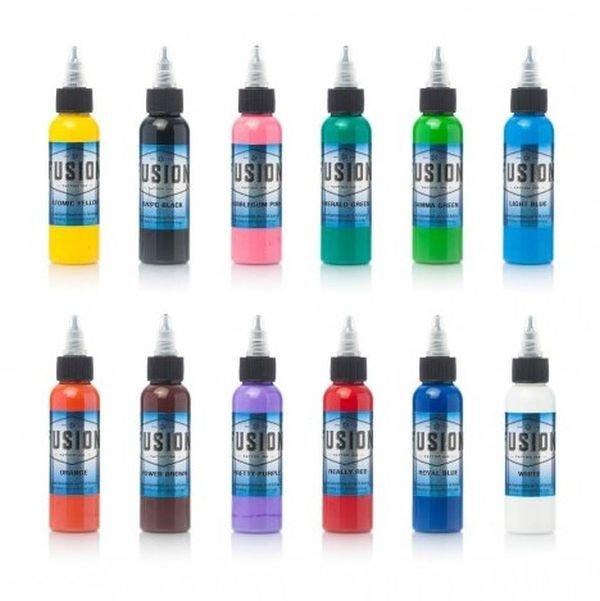 Fusion 12 Bottle Sample Set - Tattoo Everything Supplies