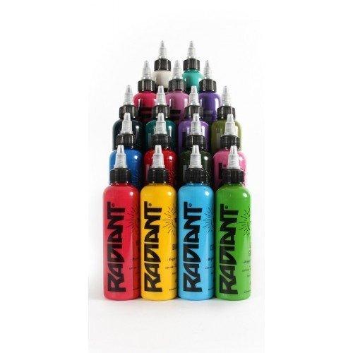 Radiant Ink - 10 Colour Starter Ink Set - Tattoo Everything Supplies