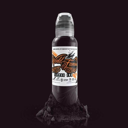 World Famous Ink Plumb Island Black 1oz - Tattoo Everything Supplies