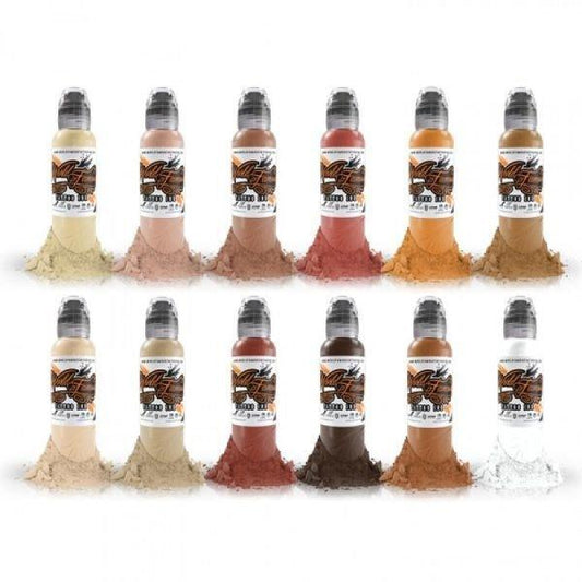 World Famous Tattoo Ink Skintone Set 30ml - Tattoo Everything Supplies