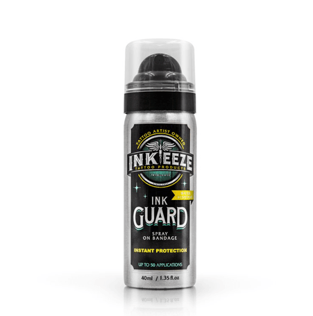 INK-EEZE INK GUARD Spray On Bandage - 40ml - Tattoo Everything Supplies