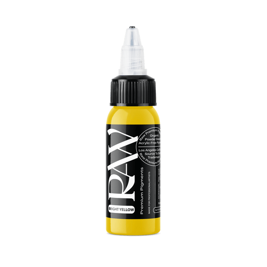 RAW Tattoo Ink - Bright Yellow - Tattoo Everything Supplies