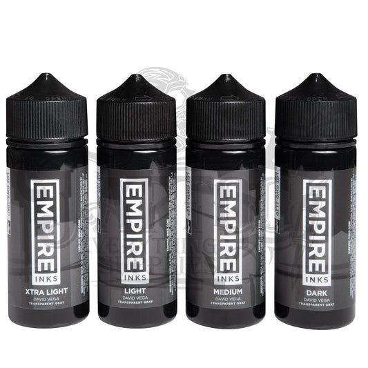 Empire Tattoo Ink - David Vega Signature Transparent Greys 4oz - Tattoo Everything Supplies