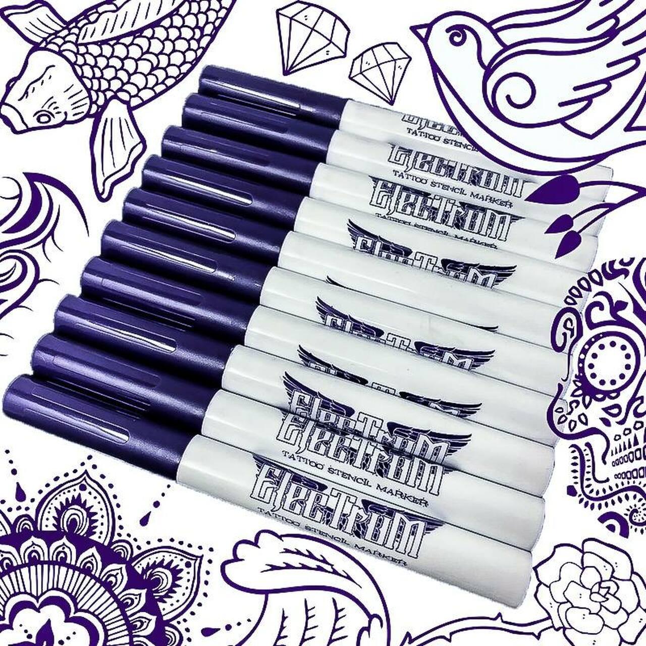 Electrum Disposable Skin Markers - Violet (alcohol resistant) - Tattoo Everything Supplies