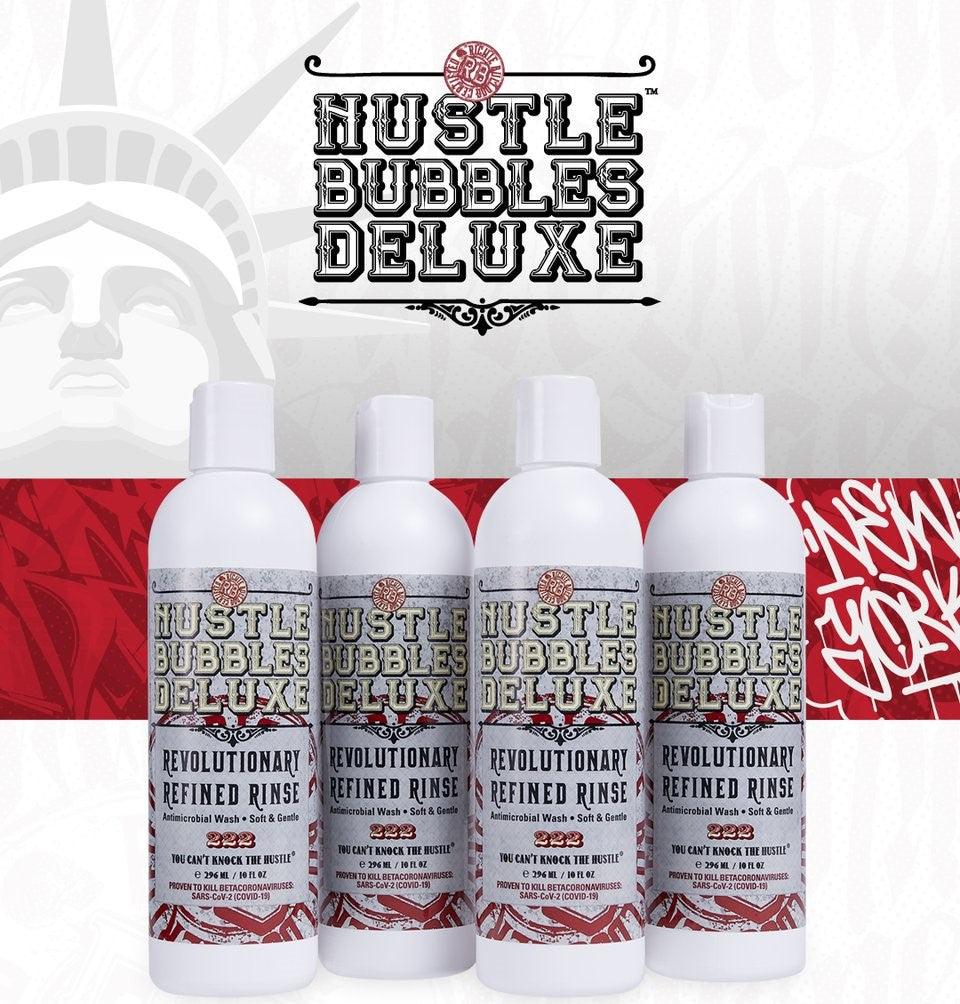Hustle Bubbles Deluxe Antimicrobial Wash 296ml - Tattoo Everything Supplies