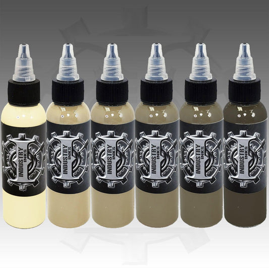 Industry Ink - French Opaque Greys - Tattoo Everything Supplies