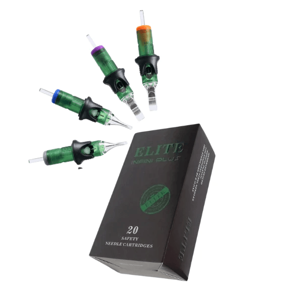 Elite 5 - INFINI PLUS Stabilizer Cartridge Needles - 12 Extra Tight - Tattoo Everything Supplies