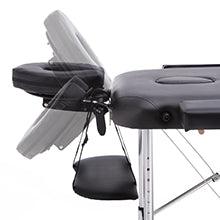 Portable Massage Table Lay Flat - Black