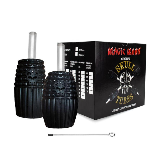 Magic Moon Skull Cartridge Tubes 30mm - Tattoo Everything Supplies