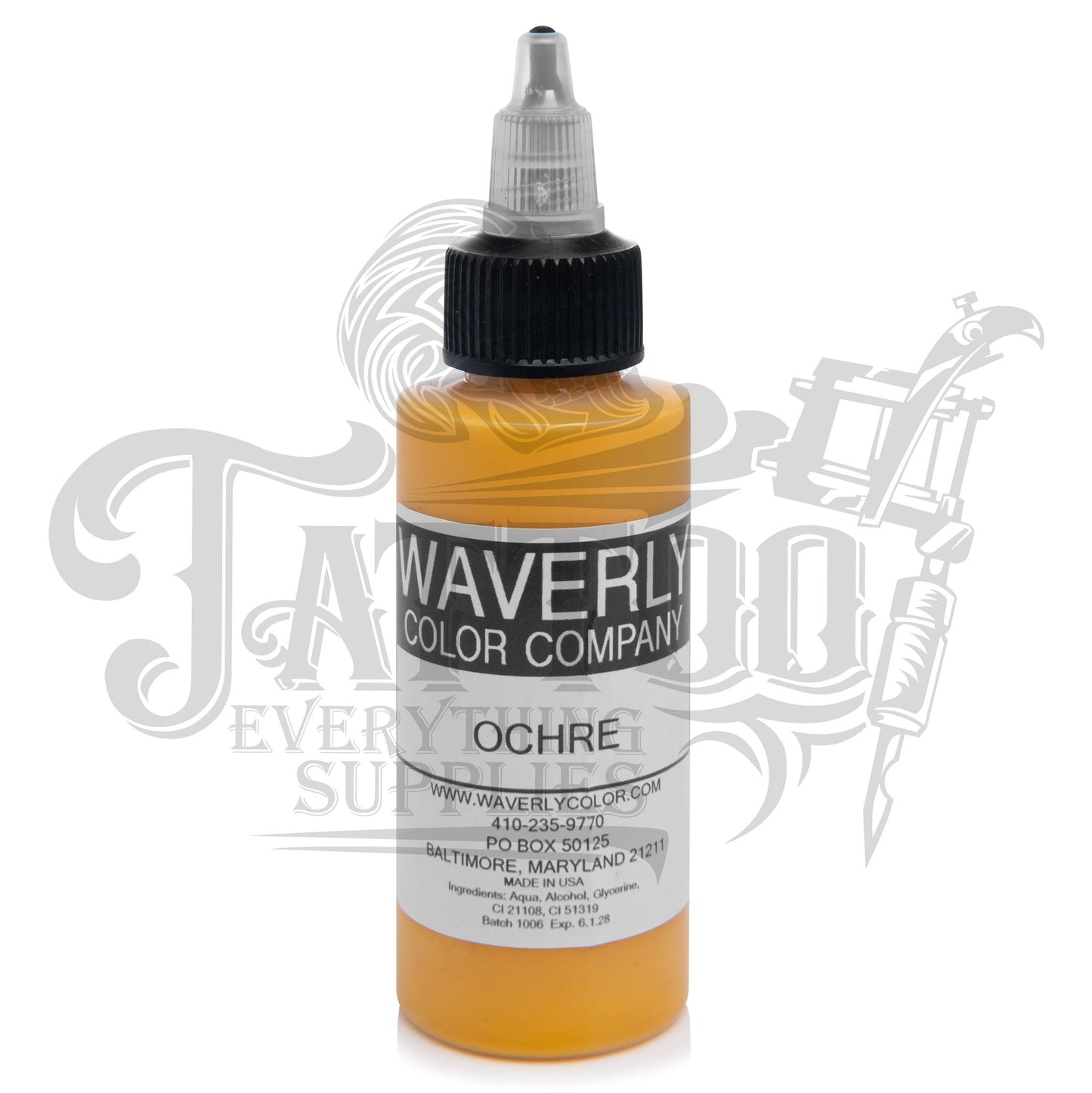 Waverly Color - Tattoo Pigment - Ochre 2oz
