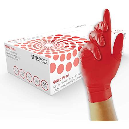 Red Nitrile Gloves - Tattoo Everything Supplies