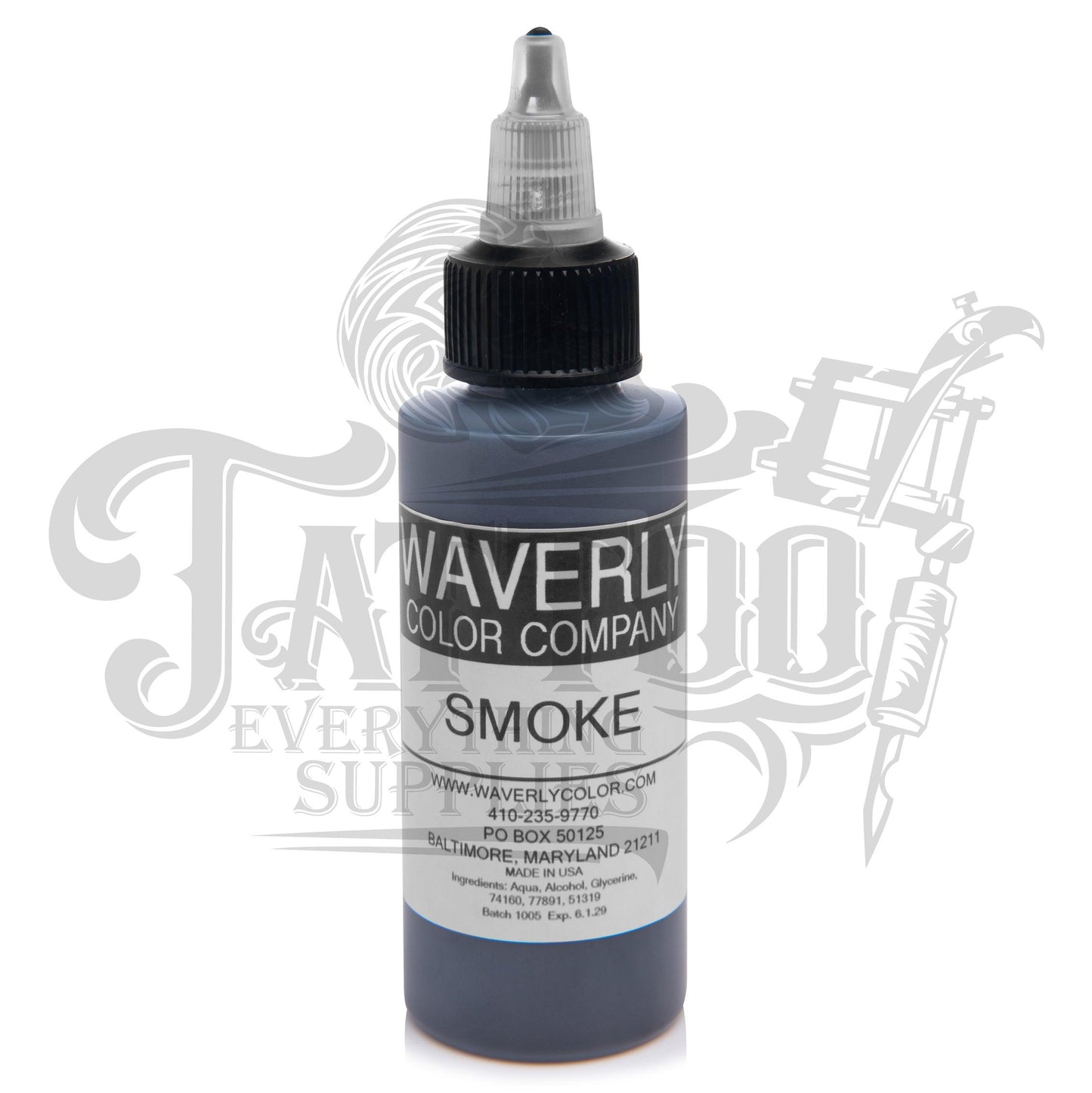 Waverly Color - Tattoo Pigment - Smoke 2oz
