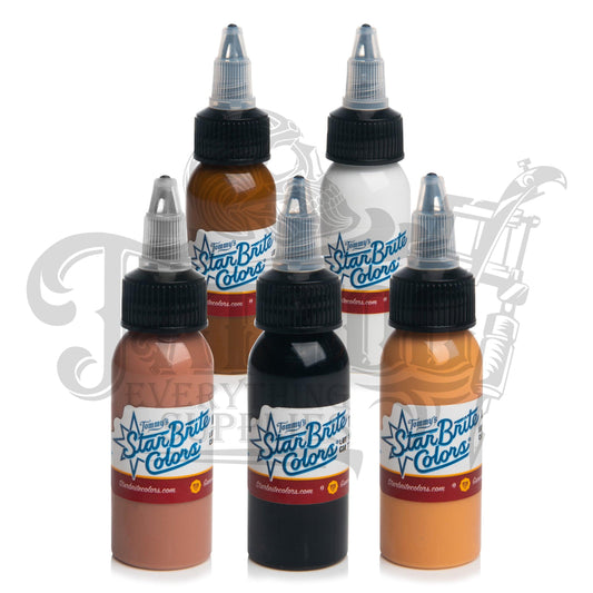 Starbrite Colors Tattoo Ink - Skin Tone Set 1oz - Tattoo Everything Supplies