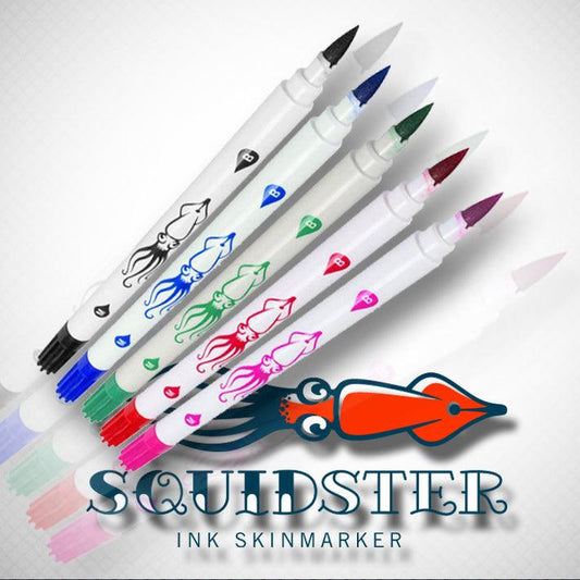 Squidster Skin Marker Pen - Dual Ended - Multiple Colours - Tattoo Everything Supplies