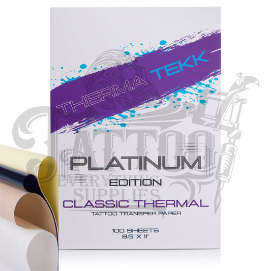 Clear Cut Stencils - Transparent Thermal Transfer Paper 8.5 x 11 - 25  sheets - Dasha Tattoo Supply