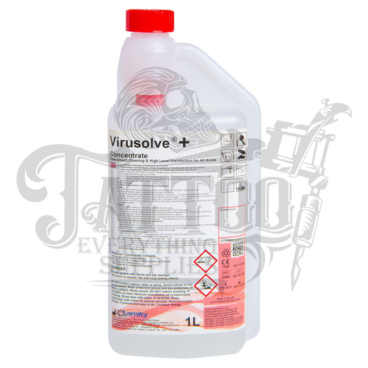 Virusolve®+ Concentrate - High Level Disifectant 1000ml - Tattoo Everything Supplies