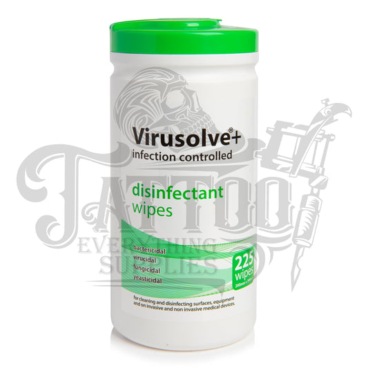 Virusolve®+ Disinfectant Wipes (Pack of 225) - Tattoo Everything Supplies