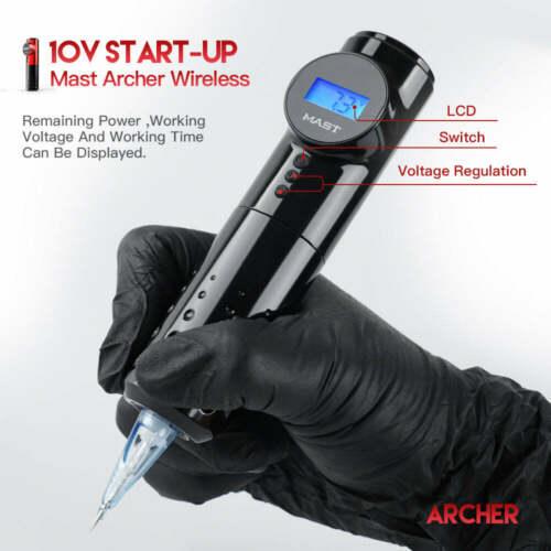 Mast Archer Wireless Battery Rotary Tattoo Pen - 4.2mm Black