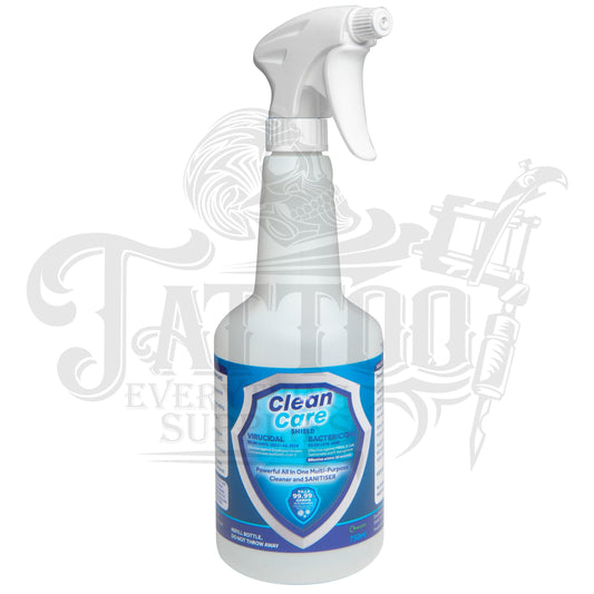 Clean Care Shield Cleaner & Sanitiser 750ml - Ready to use - Tattoo Everything Supplies