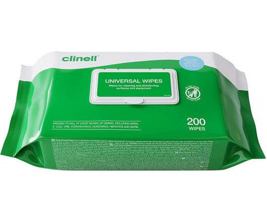 Clinell Wipes - Sanitising Anti-Bacterial x 200 - Tattoo Everything Supplies