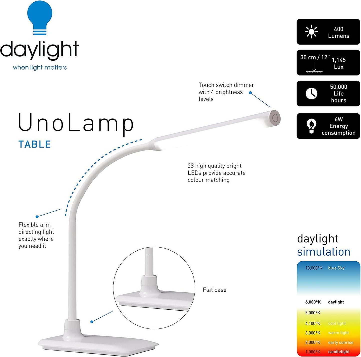 Daylight Company Uno Table Lamp - Tattoo Everything Supplies