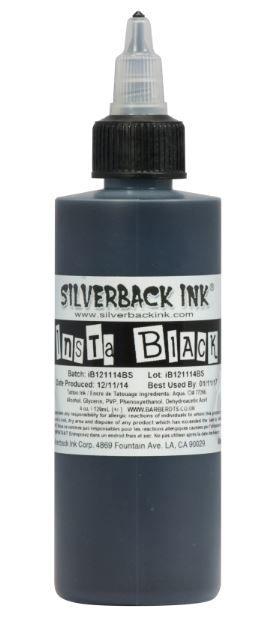 Silverback Ink® InstaBlack - 4oz - Tattoo Everything Supplies