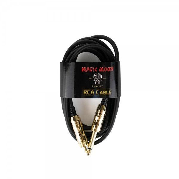 Premium Magic Moon RCA Cord - Black - Tattoo Everything Supplies