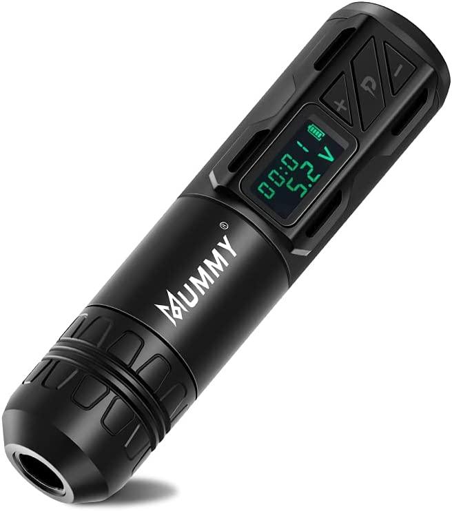 Mummy Rotary Wireless Tattoo Pen 3.5mm Kit -BLACK - Tattoo Everything Supplies