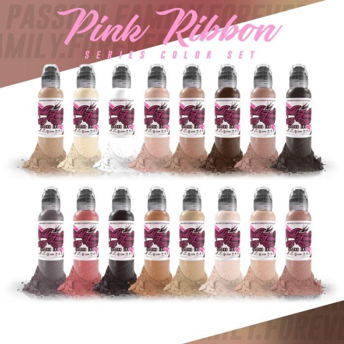 Pink Ribbon Tattoo Ink Set World Famous Tattoo Ink Pink Ribbon Set 30ml – Tattoo Everything Supplies