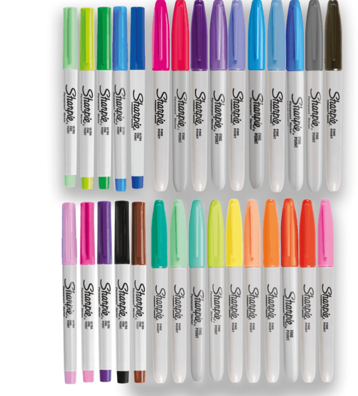 Sharpie Markers Assorted 30 Set - Tattoo Everything Supplies