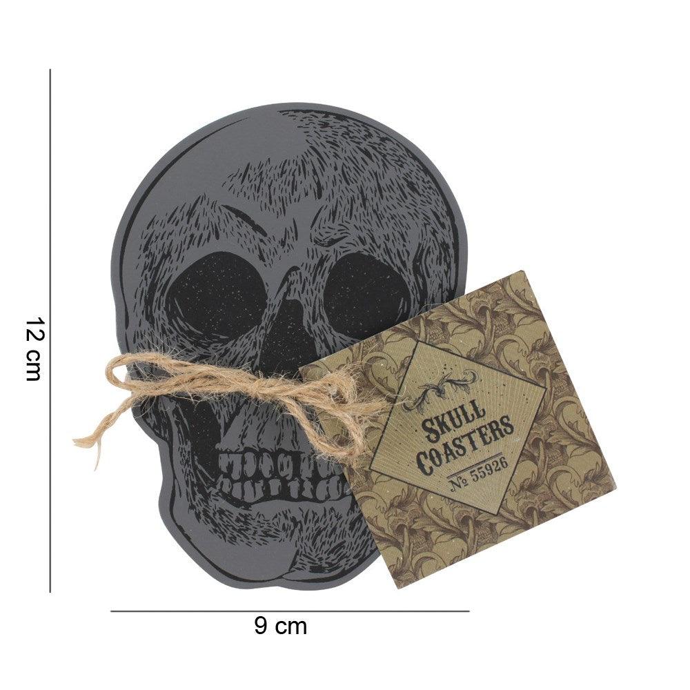 Set of 4 Skull Coasters Was £8.39 Inc Vat
