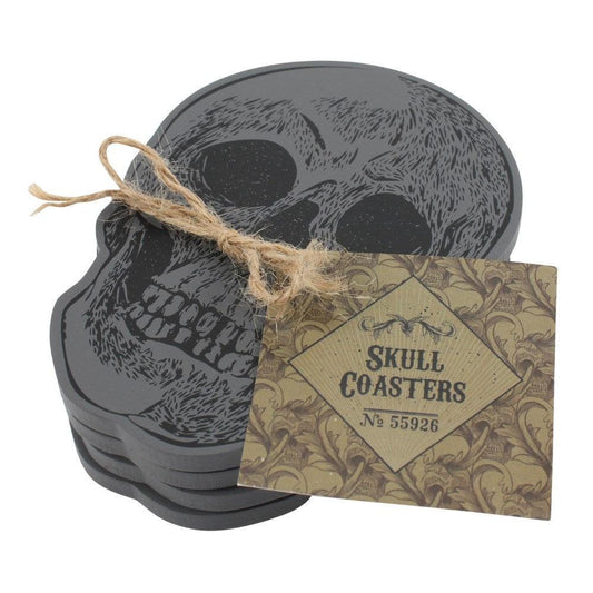 Set of 4 Skull Coasters Was £8.39 Inc Vat - Tattoo Everything Supplies