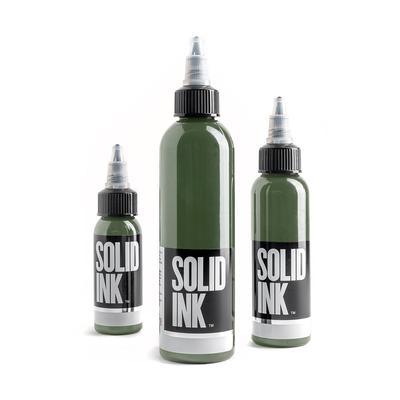 Solid Ink - Olive - Tattoo Everything Supplies