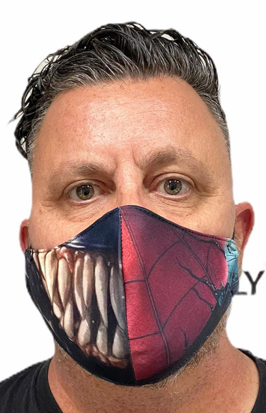 Fashion Mask - Super Hero v Villain with PU-2 Pollution Filter - Tattoo Everything Supplies