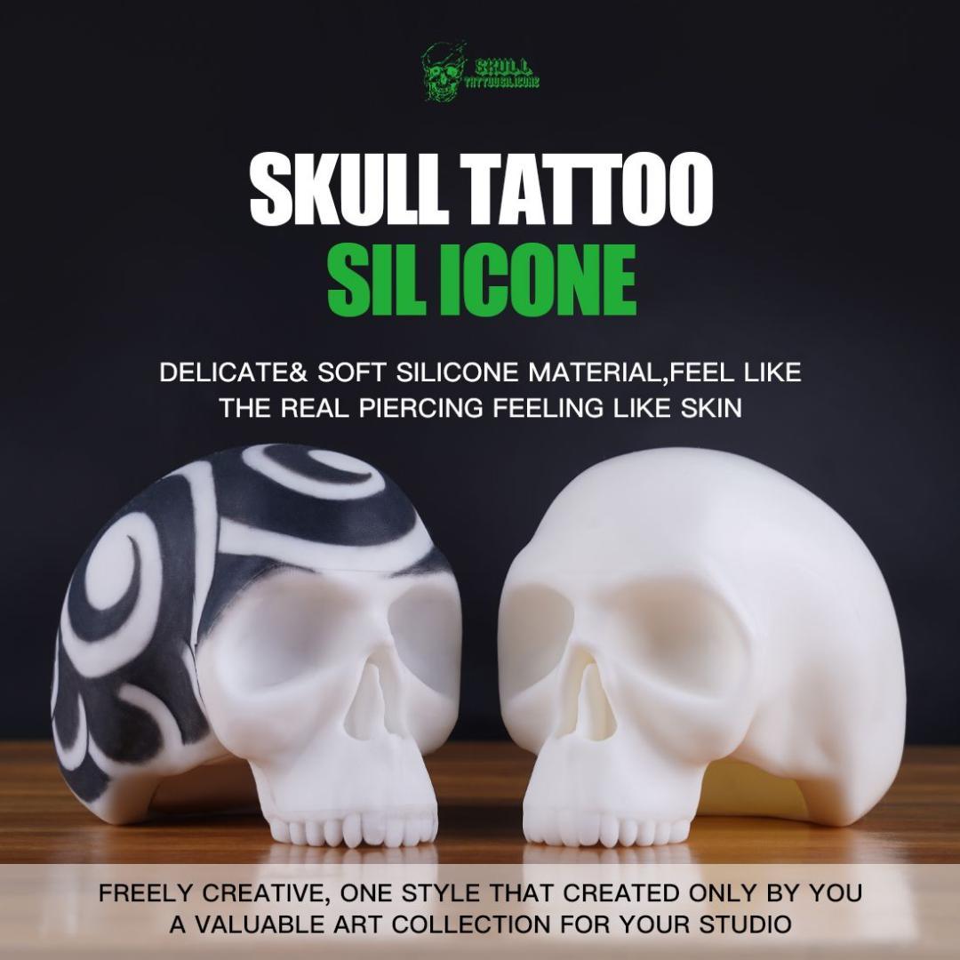 White Silicone Skull - Tattoo Everything Supplies