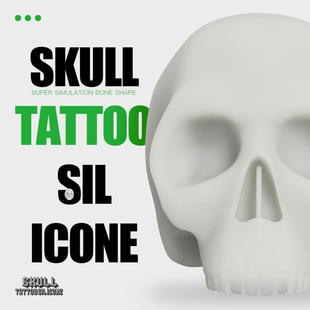 White Silicone Skull - Tattoo Everything Supplies