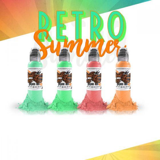 World Famous Tattoo Ink Gorksy's Retro Summer Set 30ml - Tattoo Everything Supplies