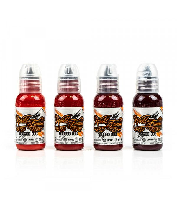 World Famous Ink - Dima NBK Fire Red Set - Tattoo Everything Supplies