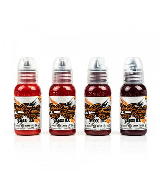 World Famous Ink - Dima NBK Fire Red Set - Tattoo Everything Supplies